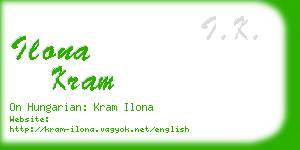 ilona kram business card